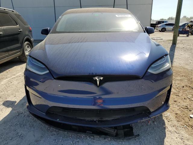 7SAXCAE53PF380630 - 2023 TESLA MODEL X BLUE photo 5