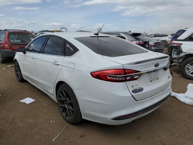 3FA6P0LU4JR163374 - 2018 FORD FUSION SE HYBRID WHITE photo 2