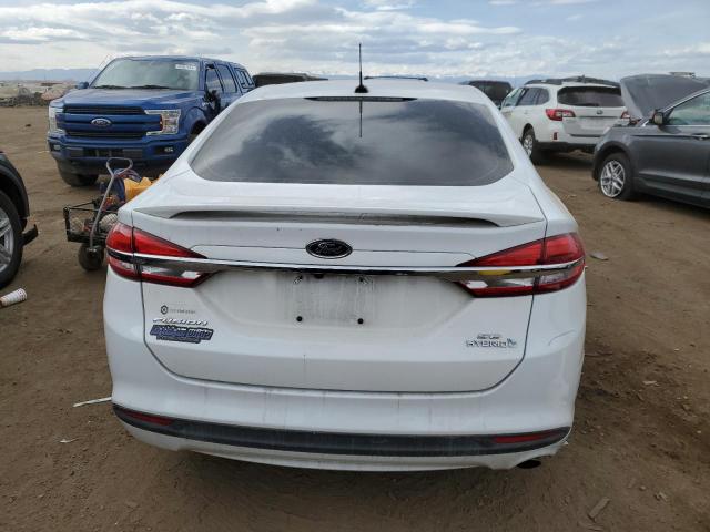 3FA6P0LU4JR163374 - 2018 FORD FUSION SE HYBRID WHITE photo 6