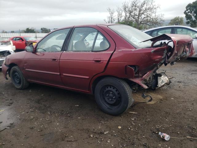 3N1CB51D51L423301 - 2001 NISSAN SENTRA XE RED photo 2