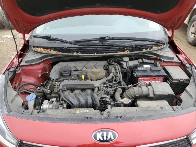 3KPA24AD1LE303310 - 2020 KIA RIO LX RED photo 11