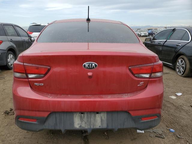 3KPA24AD1LE303310 - 2020 KIA RIO LX RED photo 6