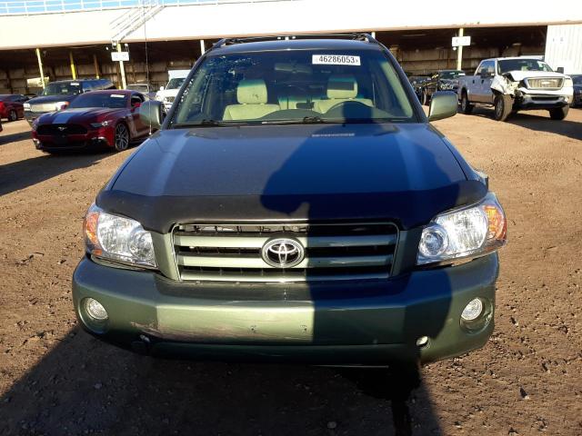 JTEDP21A140019609 - 2004 TOYOTA HIGHLANDER BASE GREEN photo 5