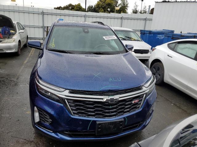 2GNAXMEV5N6143334 - 2022 CHEVROLET EQUINOX RS BLUE photo 5