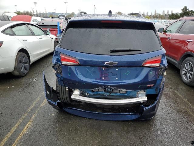 2GNAXMEV5N6143334 - 2022 CHEVROLET EQUINOX RS BLUE photo 6