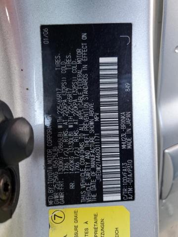 JTEDW21A460011171 - 2006 TOYOTA HIGHLANDER HYBRID SILVER photo 13