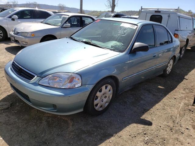 2HGEJ6618YH566342 - 2000 HONDA CIVIC BASE BLUE photo 1