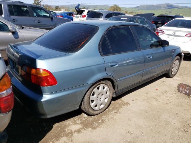 2HGEJ6618YH566342 - 2000 HONDA CIVIC BASE BLUE photo 3