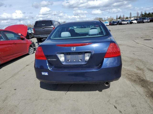 1HGCM56396A016346 - 2006 HONDA ACCORD SE BLUE photo 6