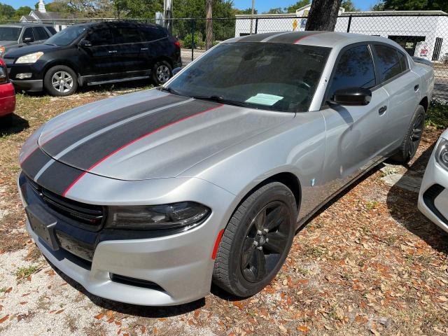 2C3CDXKTXJH303922 - 2018 DODGE CHARGER POLICE SILVER photo 2