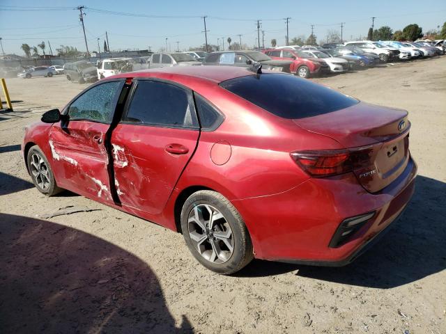 3KPF24AD1LE176211 - 2020 KIA FORTE FE RED photo 2