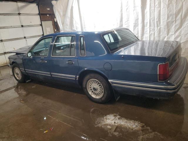 1LNLM81W9PY761085 - 1993 LINCOLN TOWN CAR EXECUTIVE Blau Foto 2
