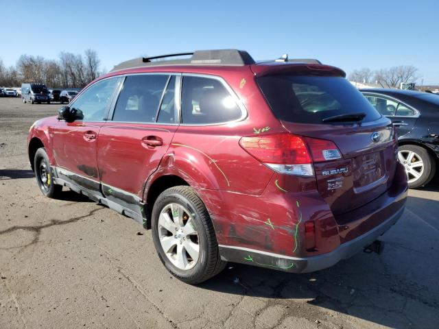4S4BRDLC5C2235137 - 2012 SUBARU OUTBACK 3.6R LIMITED RED photo 2