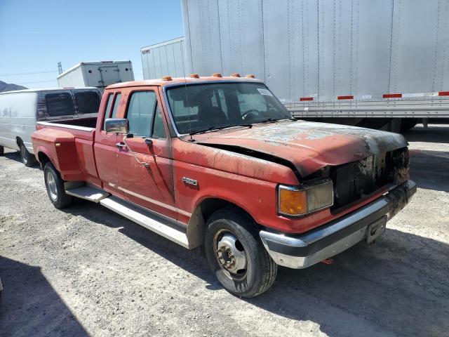 1FTJX35G1MKA06553 - 1991 FORD F350 RED photo 4