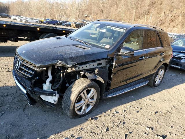 4JGDA5HB9FA598380 - 2015 MERCEDES-BENZ ML 350 4MATIC BLACK photo 1