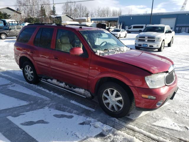 5GAET13M352304180 - 2005 BUICK RAINIER CXL RED photo 4