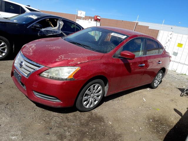 3N1AB7AP5DL667189 - 2013 NISSAN SENTRA S RED photo 1