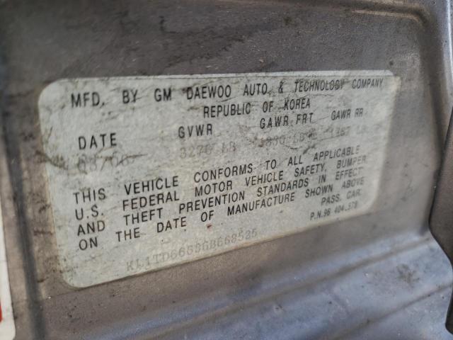 KL1TD66636B668525 - 2006 CHEVROLET AVEO BASE Boz foto 12