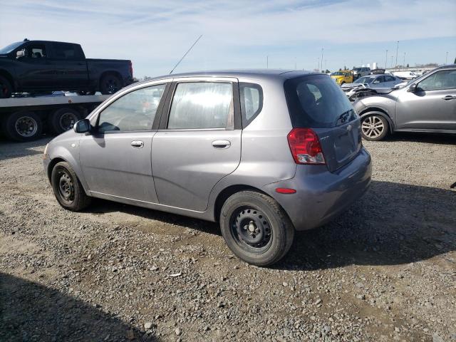 KL1TD66636B668525 - 2006 CHEVROLET AVEO BASE GRAY photo 2