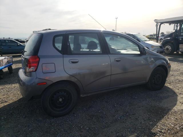 KL1TD66636B668525 - 2006 CHEVROLET AVEO BASE GRAY photo 3