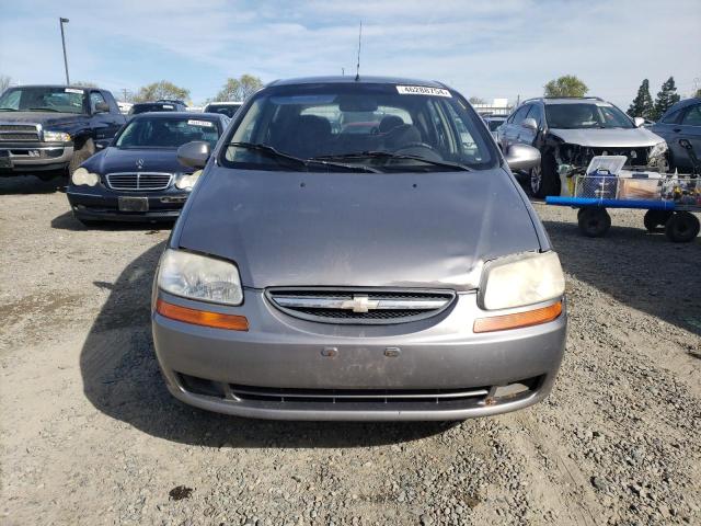 KL1TD66636B668525 - 2006 CHEVROLET AVEO BASE GRAY photo 5