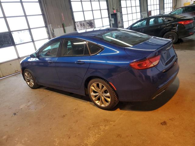 1C3CCCBB1FN670208 - 2015 CHRYSLER 200 S BLUE photo 2