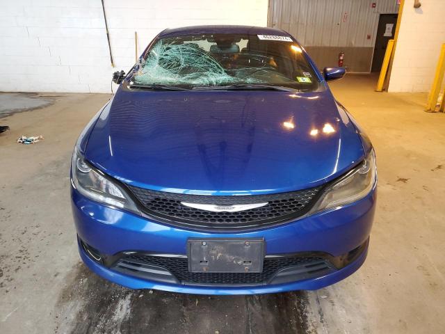 1C3CCCBB1FN670208 - 2015 CHRYSLER 200 S BLUE photo 5