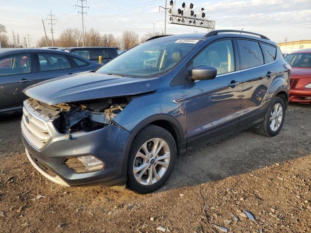 1FMCU9HD7JUA03691 - 2018 FORD ESCAPE SEL BLUE photo 1