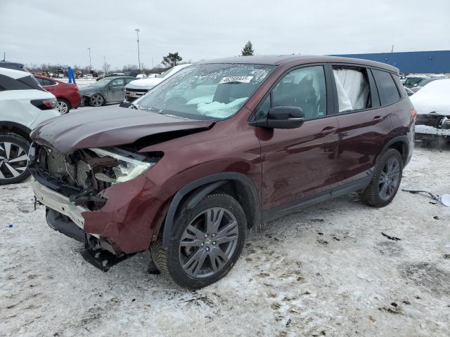 5FNYF8H52KB013403 - 2019 HONDA PASSPORT EXL MAROON photo 1