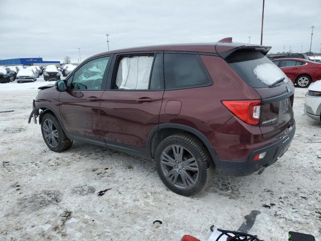 5FNYF8H52KB013403 - 2019 HONDA PASSPORT EXL MAROON photo 2