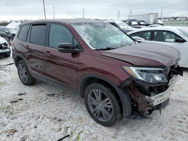 5FNYF8H52KB013403 - 2019 HONDA PASSPORT EXL MAROON photo 4