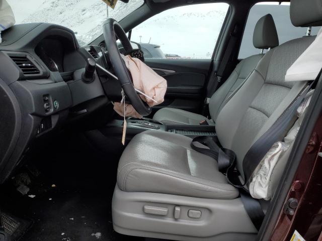 5FNYF8H52KB013403 - 2019 HONDA PASSPORT EXL MAROON photo 7