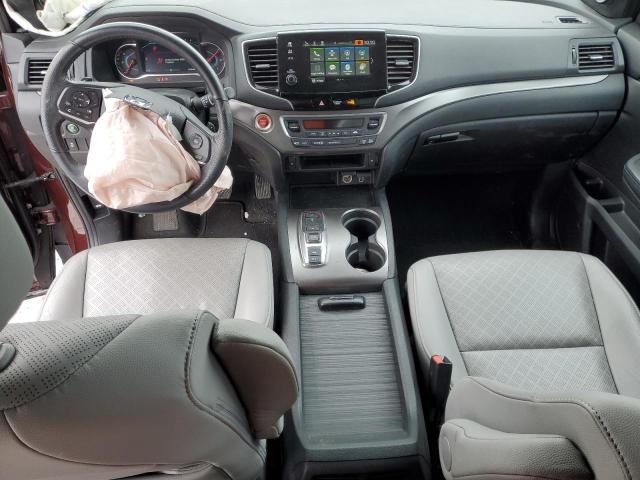 5FNYF8H52KB013403 - 2019 HONDA PASSPORT EXL MAROON photo 8