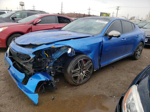 KNAE55LC9N6120195 - 2022 KIA STINGER GT2 BLUE photo 1