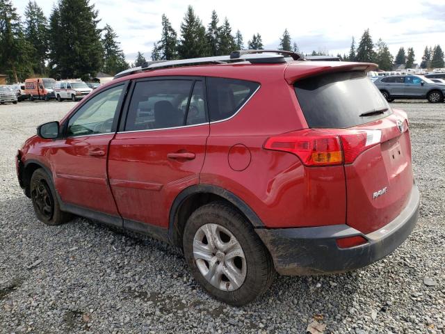 JTMZFREV1ED036942 - 2014 TOYOTA RAV4 LE RED photo 2