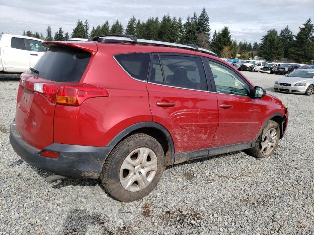 JTMZFREV1ED036942 - 2014 TOYOTA RAV4 LE RED photo 3