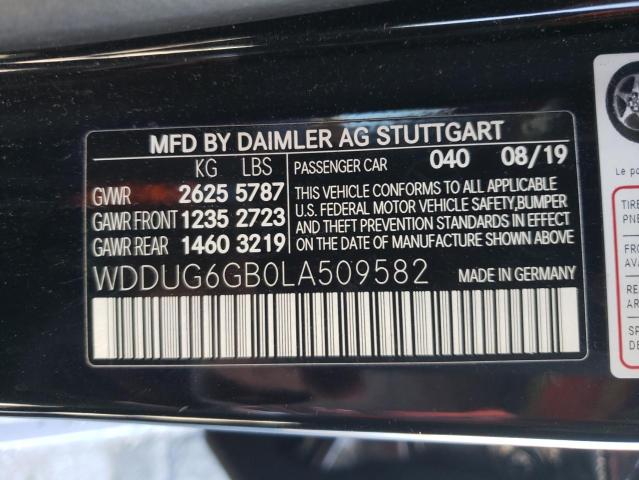 WDDUG6GB0LA509582 - 2020 MERCEDES-BENZ S 450 BLACK photo 13