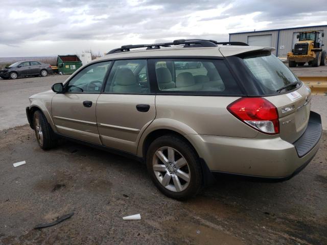 4S4BP61C687347038 - 2008 SUBARU OUTBACK 2.5I GOLD photo 2