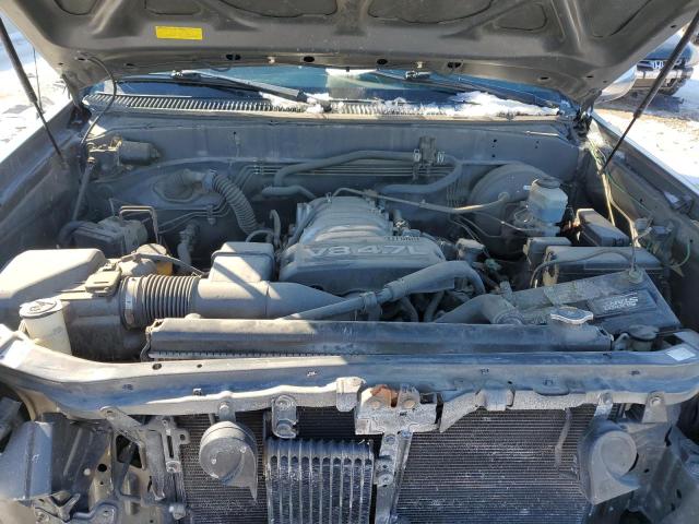 5TBDT44154S465288 - 2004 TOYOTA TUNDRA DOUBLE CAB SR5 CHARCOAL photo 11