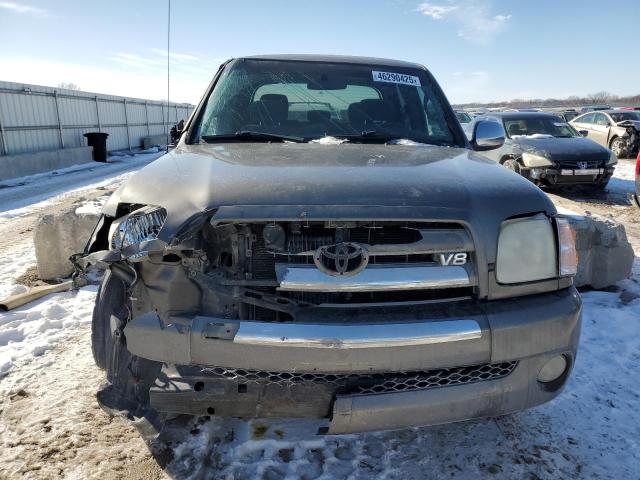 5TBDT44154S465288 - 2004 TOYOTA TUNDRA DOUBLE CAB SR5 CHARCOAL photo 5