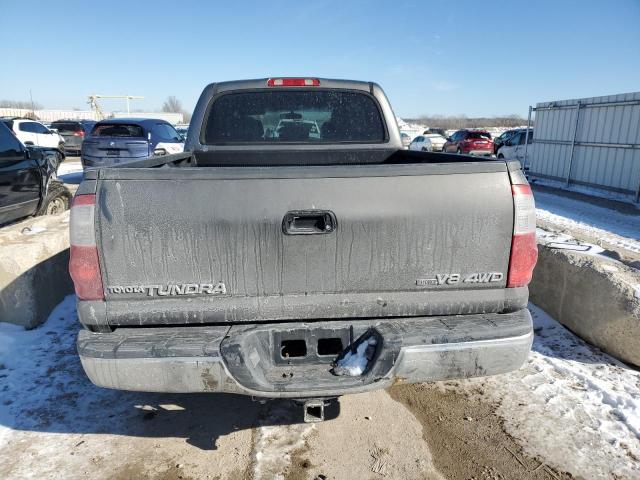 5TBDT44154S465288 - 2004 TOYOTA TUNDRA DOUBLE CAB SR5 CHARCOAL photo 6