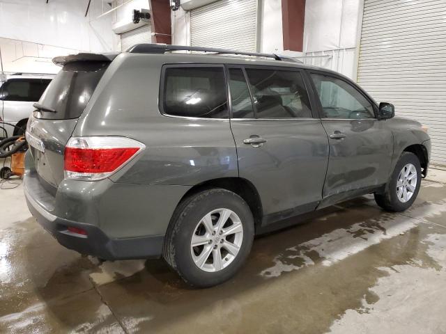 5TDZK3EHXCS083407 - 2012 TOYOTA HIGHLANDER BASE GRAY photo 3