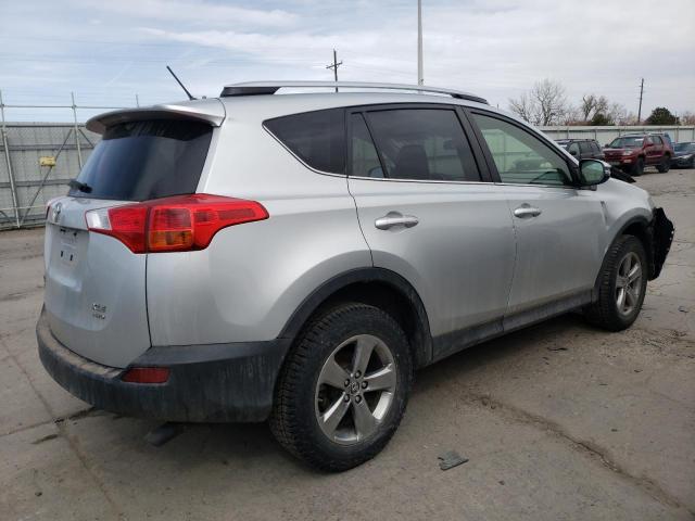 JTMRFREVXFJ021617 - 2015 TOYOTA RAV4 XLE SILVER photo 3