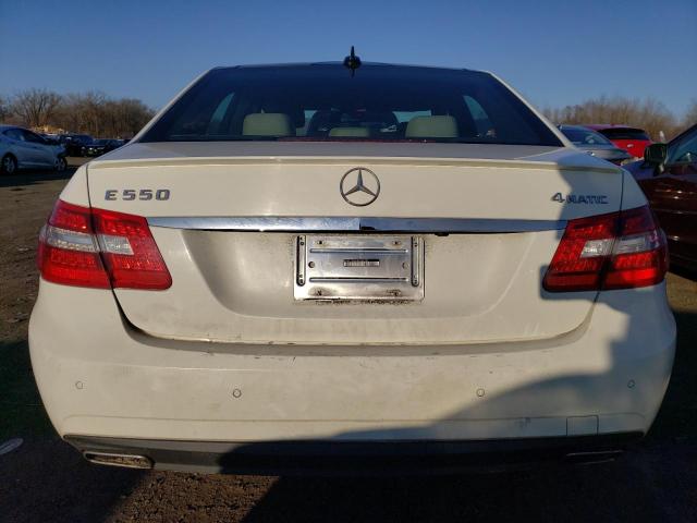 WDDHF9AB0BA442186 - 2011 MERCEDES-BENZ E 550 4MATIC WHITE photo 6