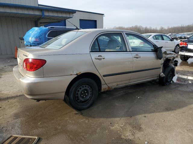 2T1BR32E84C224329 - 2004 TOYOTA COROLLA CE TAN photo 3