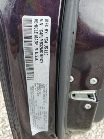 1C4PJMBX2MD166922 - 2021 JEEP CHEROKEE TRAILHAWK PURPLE photo 14