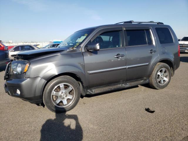 5FNYF4H94BB015424 - 2011 HONDA PILOT TOURING GRAY photo 1