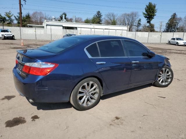 1HGCR2F5XDA267536 - 2013 HONDA ACCORD SPORT BLUE photo 3