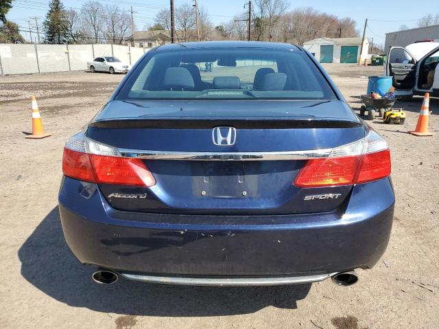 1HGCR2F5XDA267536 - 2013 HONDA ACCORD SPORT BLUE photo 6