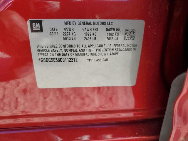 1G6DC5E58C0112272 - 2012 CADILLAC CTS 红色 照片 12